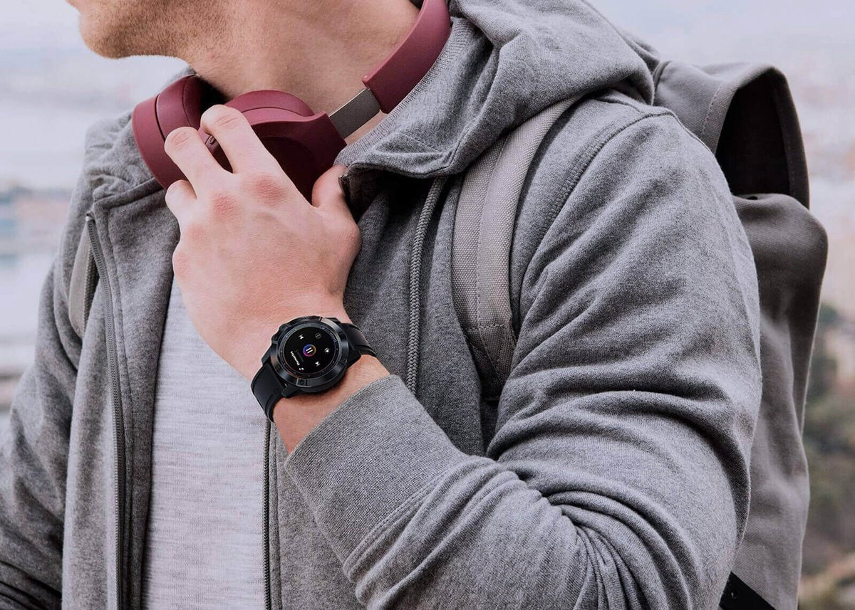 DrPhone ModelX8 Smartwatch Zwart