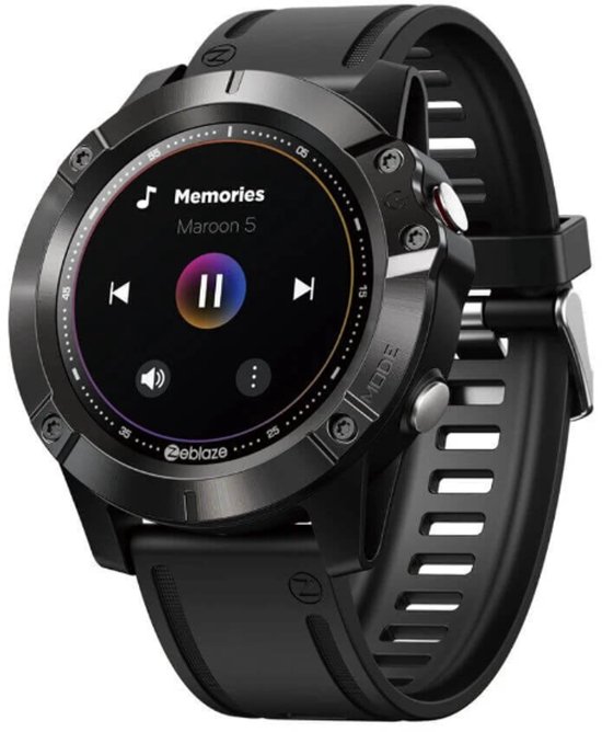 DrPhone ModelX8 Smartwatch Zwart