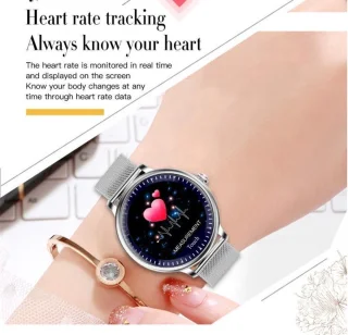 DrPhone NY1 2.5 Curve Smartwatch Vrouwen Brons Goud