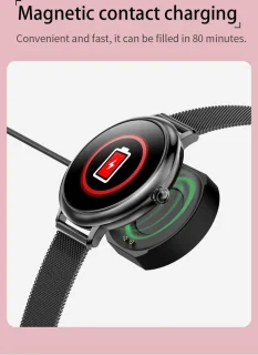 DrPhone NY1 2.5 Curve Smartwatch Vrouwen Brons Goud