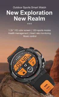 DrPhone PureSport Smartwatch Zwart/Groen
