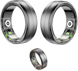 De DrPhone RingSense Smart Ring - EU maat 67 - Donkergrijs in één oogopslag