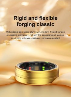 DrPhone RingSense Smart Ring Europese maat 59 Donkergrijs