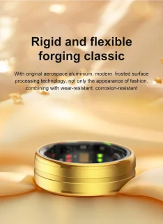 DrPhone RingSense Smart Ring Europese maat 59 Donkergrijs