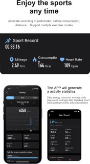 DrPhone RingSense Smart Ring Europese maat 59 Donkergrijs