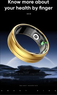 DrPhone RingSense Smart Ring Europese maat 59 Donkergrijs