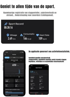 DrPhone RingSense Smart Ring - Europese ringmaat 62 - Donkergrijs