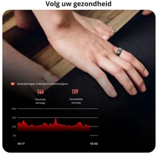 DrPhone RingSense Smart Ring - Europese ringmaat 62 - Donkergrijs