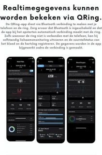 DrPhone RingSense Smart Ring - Europese ringmaat 62 - Donkergrijs