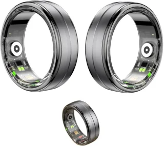 DrPhone RingSense Smart Ring - Europese ringmaat 62 - Donkergrijs