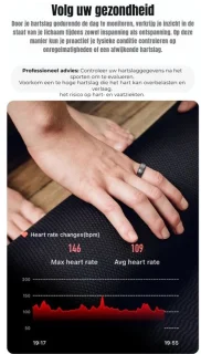 DrPhone RingSense Smart Ring - Europese ringmaat 62 - Donkergrijs