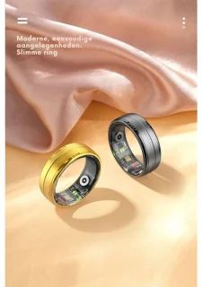 DrPhone RingSense Smart Ring - Europese ringmaat 62 - Donkergrijs
