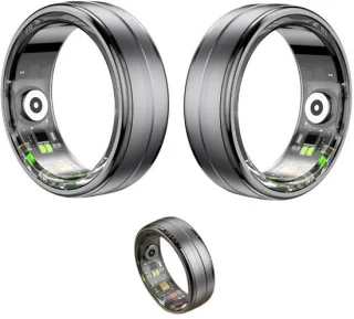DrPhone RingSense Smart Ring - Europese ringmaat 62 - Donkergrijs