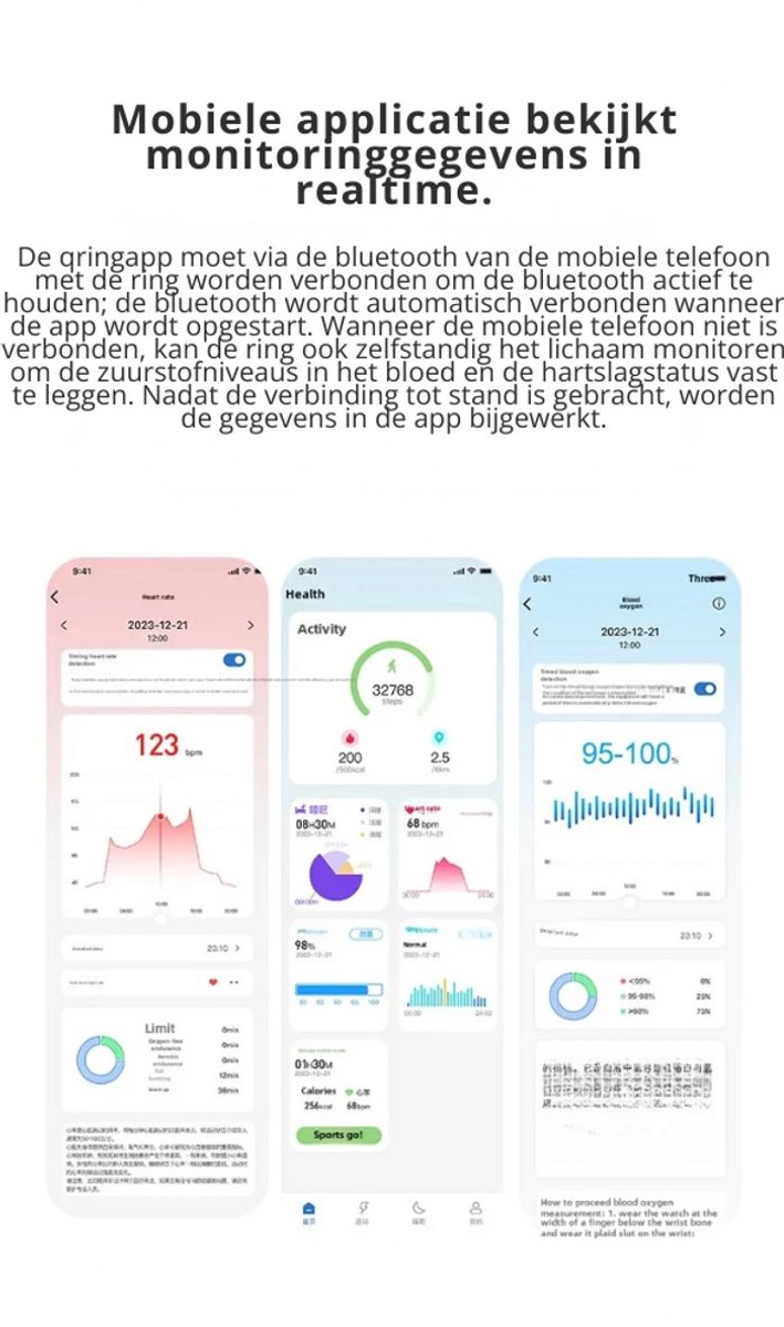 DrPhone RingSense V2 Smart Ring Rose Goud Maat 62