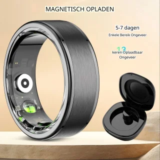 DrPhone RingSense V3 Smart Ring maat 62 zwart met case