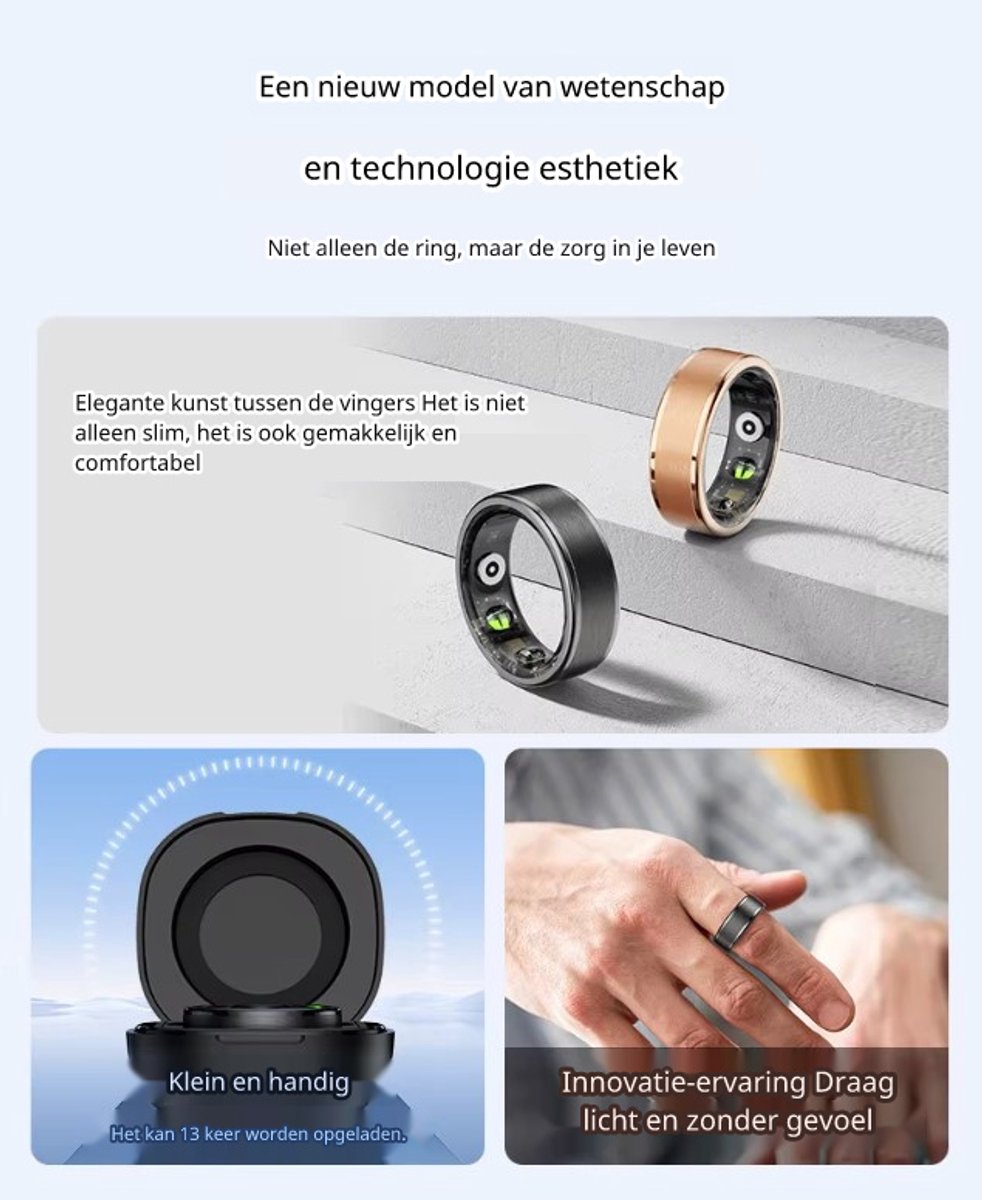 DrPhone RingSense V3 Smart Ring Rose Goud M54