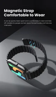 DrPhone RS4 Plus Smartwatch Zwart