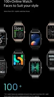 DrPhone RS4 Plus Smartwatch Zwart