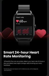 DrPhone RS4 Plus Smartwatch Zwart