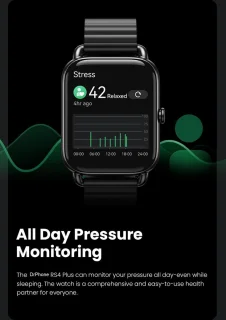 DrPhone RS4 Plus Smartwatch Zwart