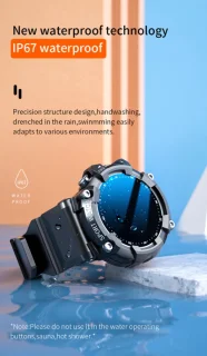 DrPhone SMARTX1 Smartwatch Zwart