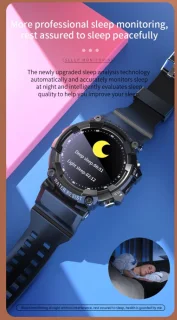 DrPhone SMARTX1 Smartwatch Zwart