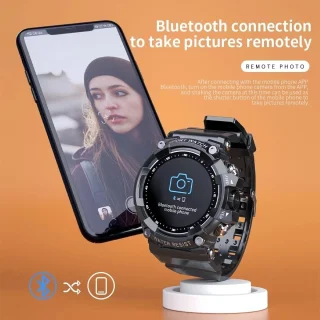 DrPhone SMARTX1 Smartwatch Zwart