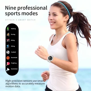 DrPhone SMARTX1 Smartwatch Zwart