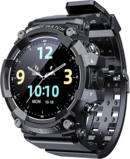 DrPhone SMARTX1 Smartwatch Zwart