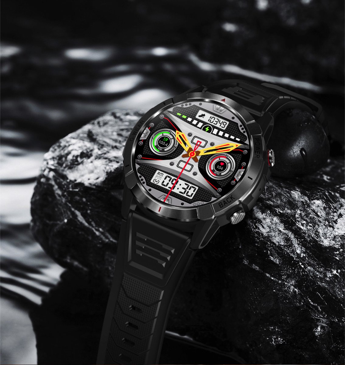 DrPhone SpectraView AMOLED 1.4" Slimme Horloge