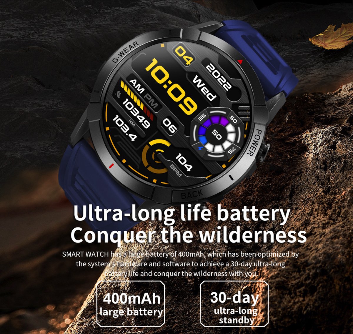 DrPhone SpectraView AMOLED 1.4" Slimme Horloge