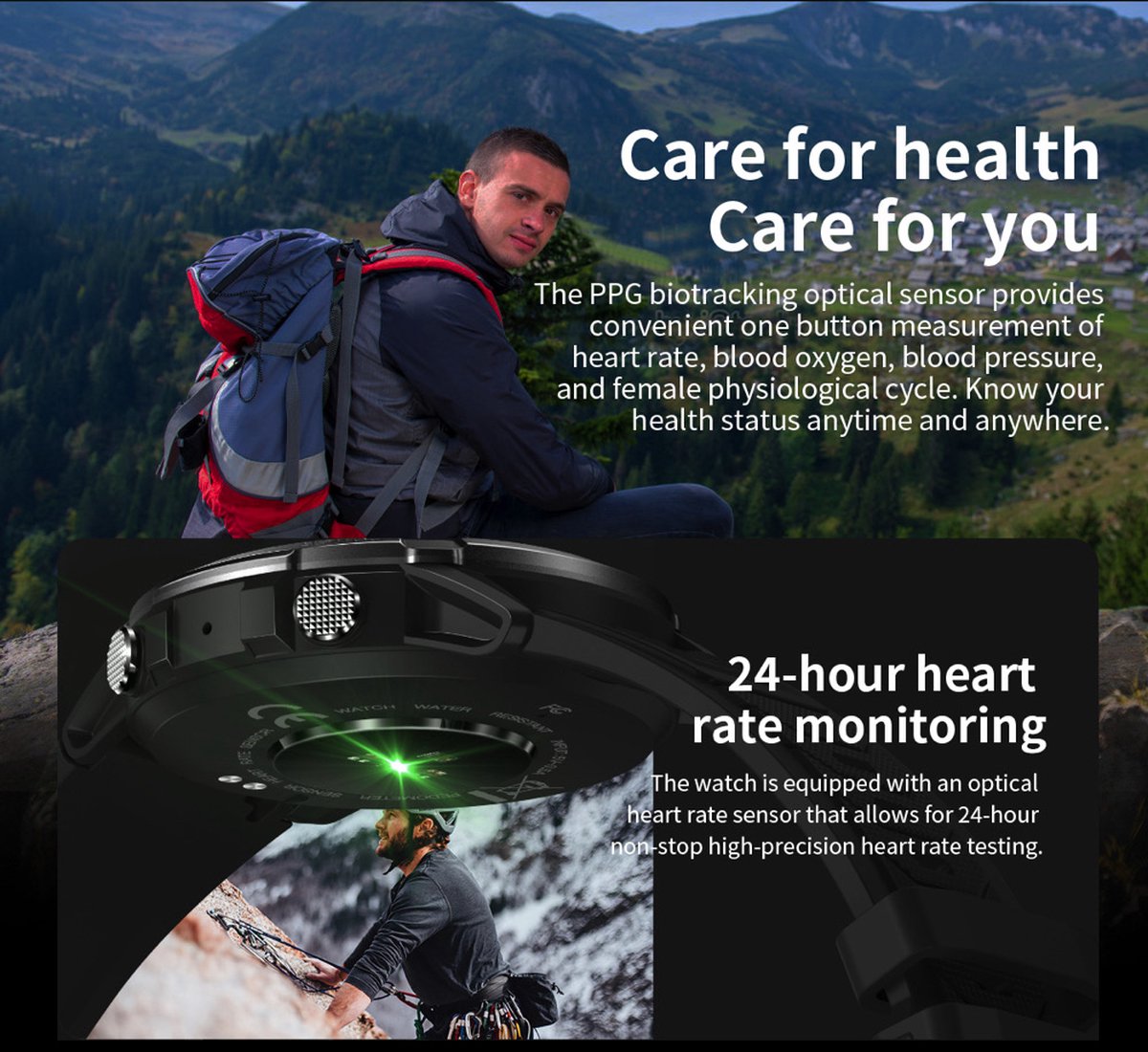 DrPhone SpectraView AMOLED 1.4" Slimme Horloge