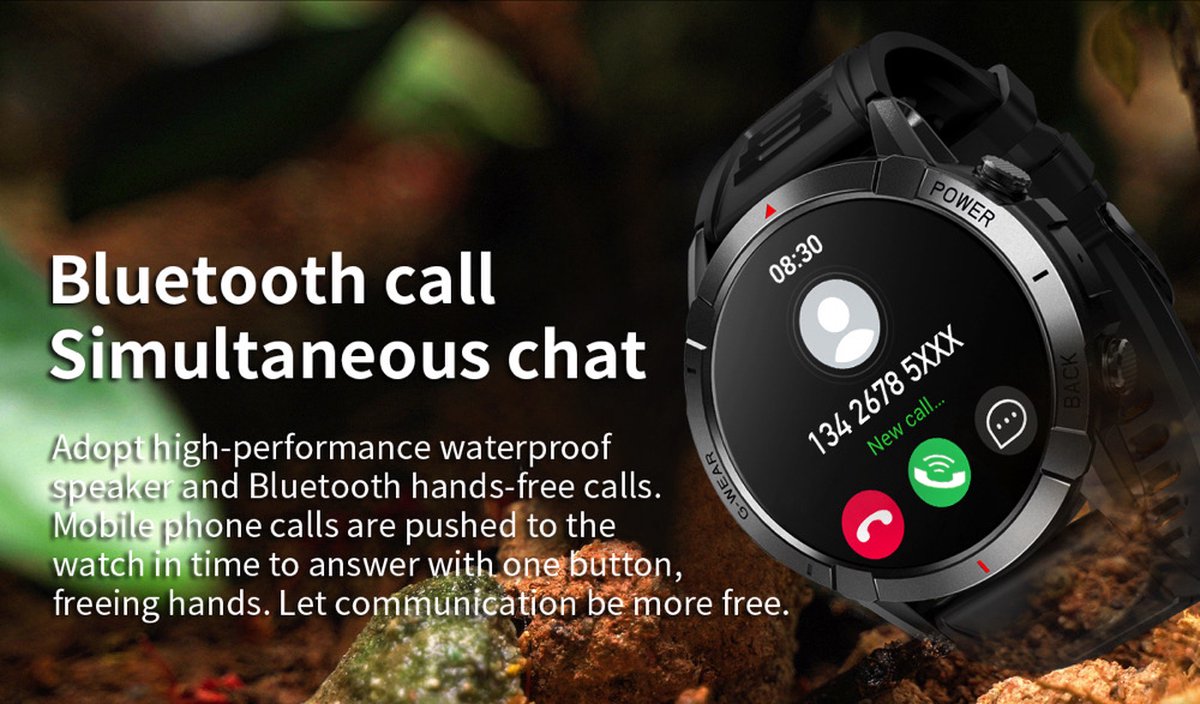 DrPhone SpectraView AMOLED 1.4" Slimme Horloge
