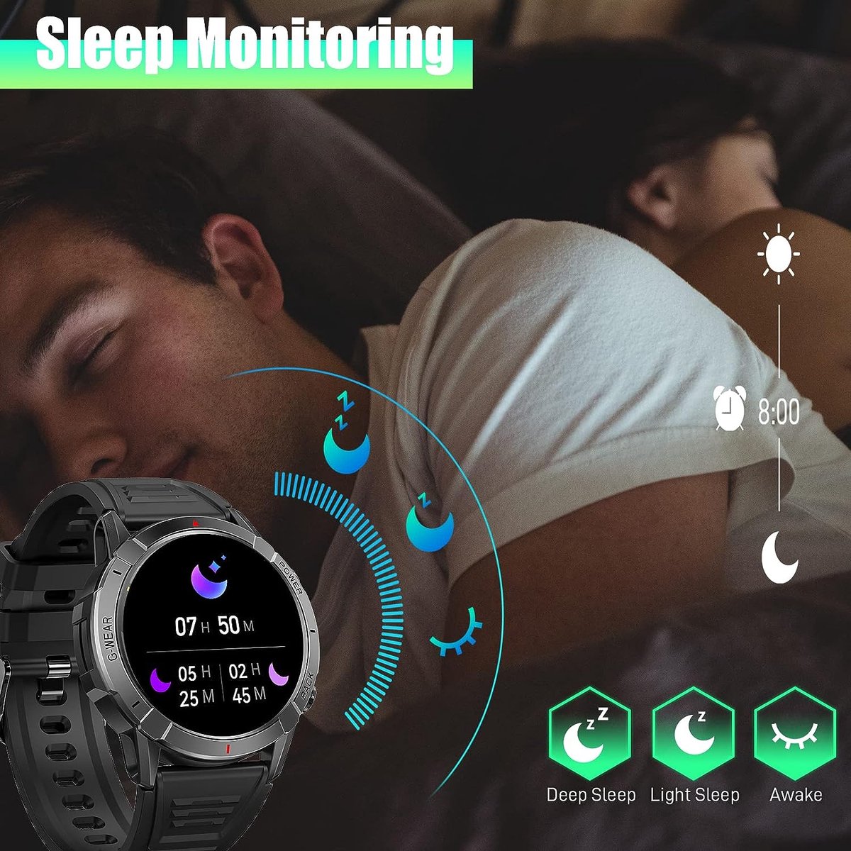 DrPhone SpectraView AMOLED 1.4" Slimme Horloge