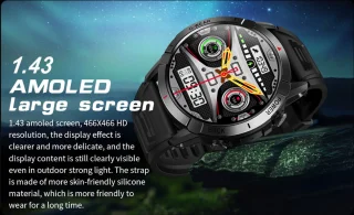 DrPhone SpectraView AMOLED 1.4" Slimme Horloge