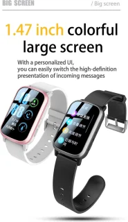 DrPhone Zone3 4G GPS Smartwatch Roze Wit