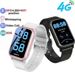 DrPhone Zone3 4G GPS Smartwatch Roze Wit