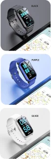 DrPhone Zone3 4G GPS Smartwatch Zwart