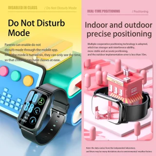 DrPhone Zone3 4G GPS Smartwatch Zwart