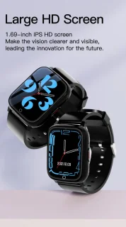 DrPhone ZONE4 4G GPS Smartwatch Zwart