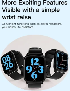 DrPhone ZONE4 4G GPS Smartwatch Zwart