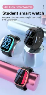 DrPhone ZONE4 4G GPS Smartwatch Zwart