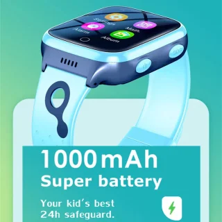 DrPhone ZONE5 4G Smartwatch Kinderen Zwart