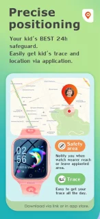 DrPhone ZONE5 4G Smartwatch Kinderen Zwart