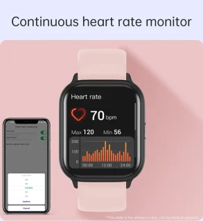 Electrox T17F Smartwatch Zwart