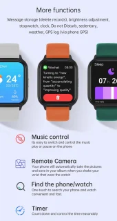 Electrox T17F Smartwatch Zwart
