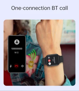 Electrox T17F Smartwatch Zwart