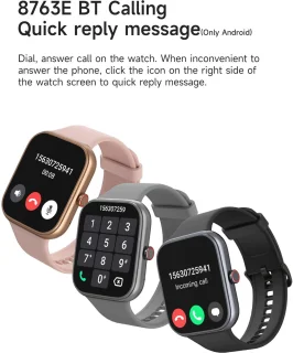 Electrox T34F Smartwatch Black