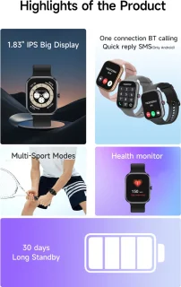 Electrox T34F Smartwatch Black