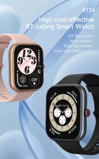 Electrox T34F Smartwatch Black